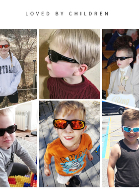 byza儿童太阳镜方形偏光