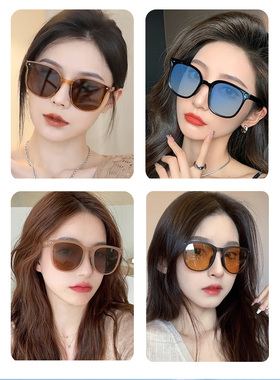 byza旗舰店偏光圆形时尚蕉下同款