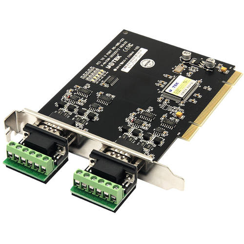 宇泰UT-713电脑主机台式机双串口卡PCI转2口RS485/RS422扩展卡485 - 图0