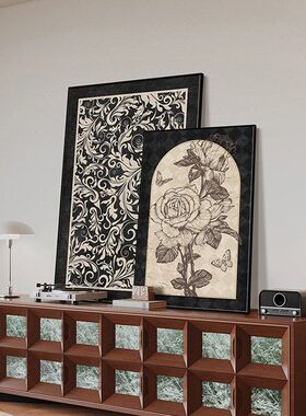 落地挂画壁画摆画古风免打孔画