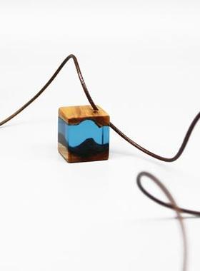 善术SANSHIO纯手工树脂吊坠情侣