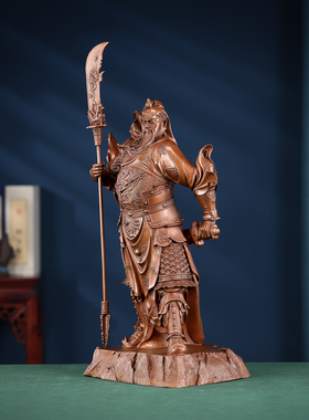 紫铜大号落地关公像武财神