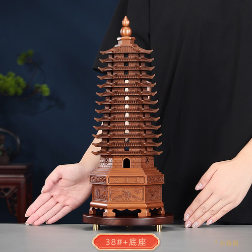紫铜《文昌塔》摆件九层13层文峰塔书房摆设金榜题名送孩子礼品 - 图1