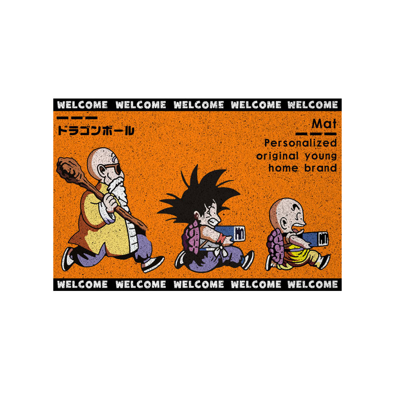 龟仙人七龙珠动漫二次元丝圈地垫入户垫子门外蹭土防滑进门口脚垫