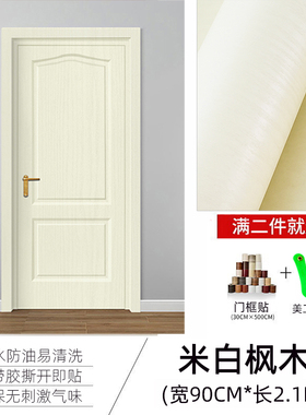 旧门家具3d立体整张北欧木纹壁纸