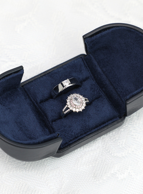 结婚仿真戒指一对一个高档双开盒装活口可调节戒指婚礼求婚用道具