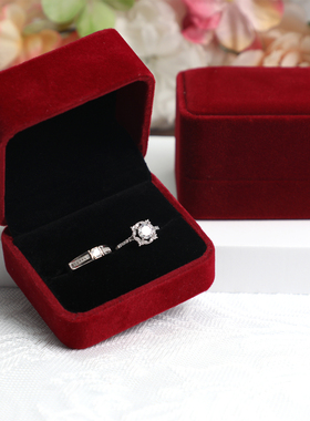 结婚仿真对戒一克拉活口婚戒