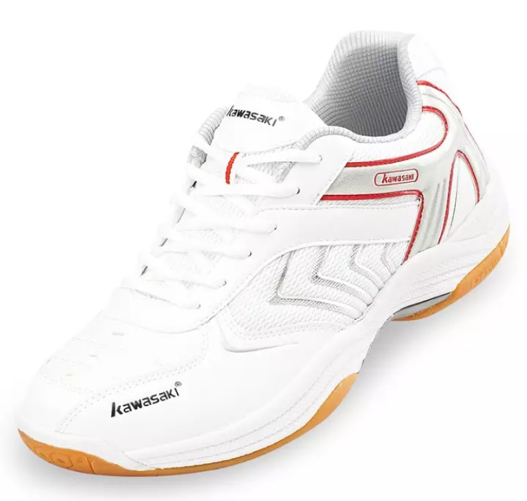 Kawasaki川崎正品新款羽毛球鞋男女款透气运动鞋绝影003白色包邮-图3