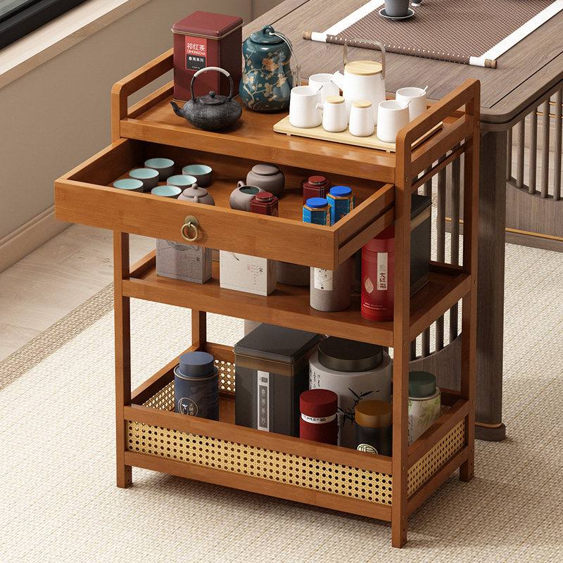新款多功能置物架落地简约可移动收纳架小型多层搁板茶叶柜陈列架,淘宝优惠券,粉丝福利购,淘宝优惠卷
