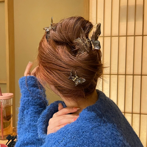 Заколка-крабик, заколка для волос, прозрачные шпильки для волос, 2021 года, французский стиль