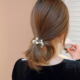 Аксессуар для волос из жемчуга, эластичная резинка для волос, хвостик, французский стиль