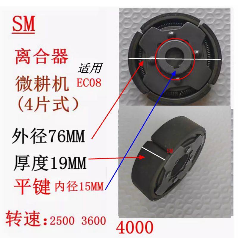 日本工艺EC08汽油微耕机刹车块离合器块甩块 厚19MM25MM15平键孔,淘宝优惠券,粉丝福利购,淘宝优惠卷