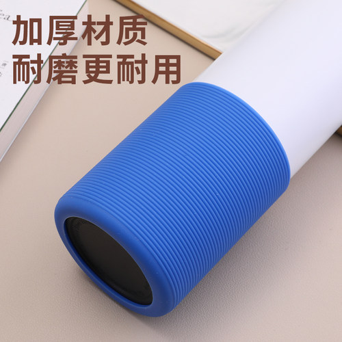 直筒加厚半身套玻璃水杯防滑套防烫隔热硅胶杯套保温杯茶杯保护套 - 图2