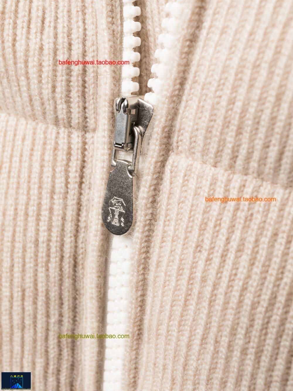 欧美正品Brun跑ello Cucinelli chunky knit防寒层bomber男休闲 - 图3