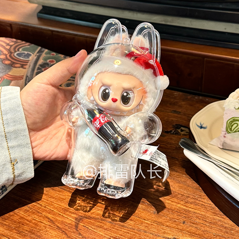 Labubu Coca-Cola special blind box figure storage protective cover transparent dust cover slip baby anti-scratch artifact