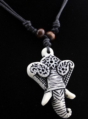 毛利钩子树脂珠子项链神像朋克风