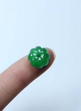 翡翠干青南瓜散珠阳绿辣