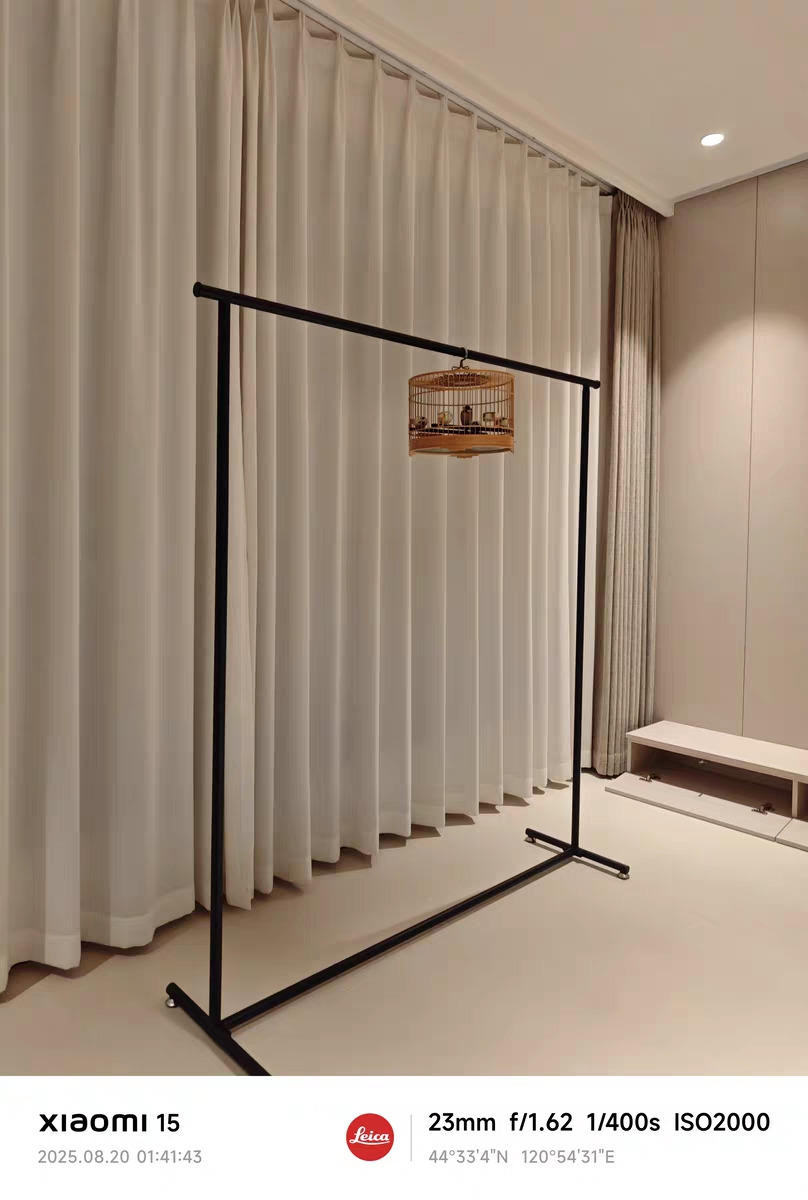 服装店落地式展示架现代简约组合挂衣架陈列架新款网红高档哑光黑 - 图2