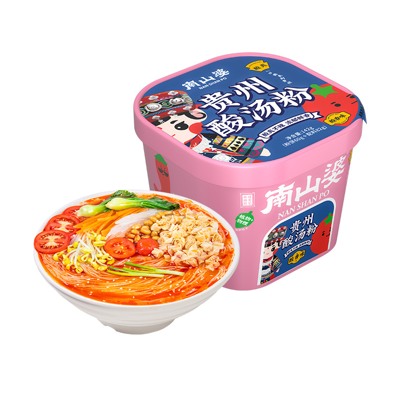 南山婆贵州特产酸汤粉方便速食酸汤米线酸香味宿舍速食冲泡粉丝 - 图2