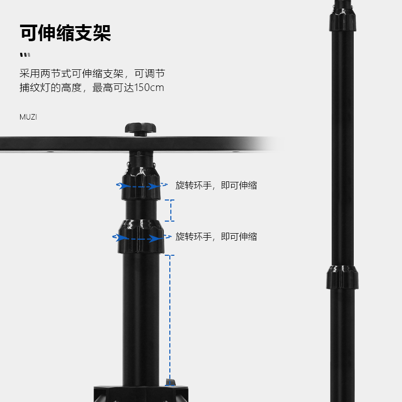 汽车美容捕纹灯漆面抛光镀晶施工三脚架投光灯LED手持汽修工作灯 - 图2