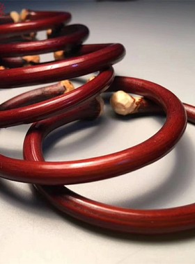 无节西藏野生情侣文玩鸡血藤手镯