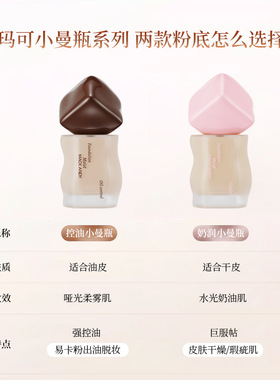 玛可安迪柔焦控油持妆粉底液水润奶油肌遮瑕持久防水防汗不易脱妆