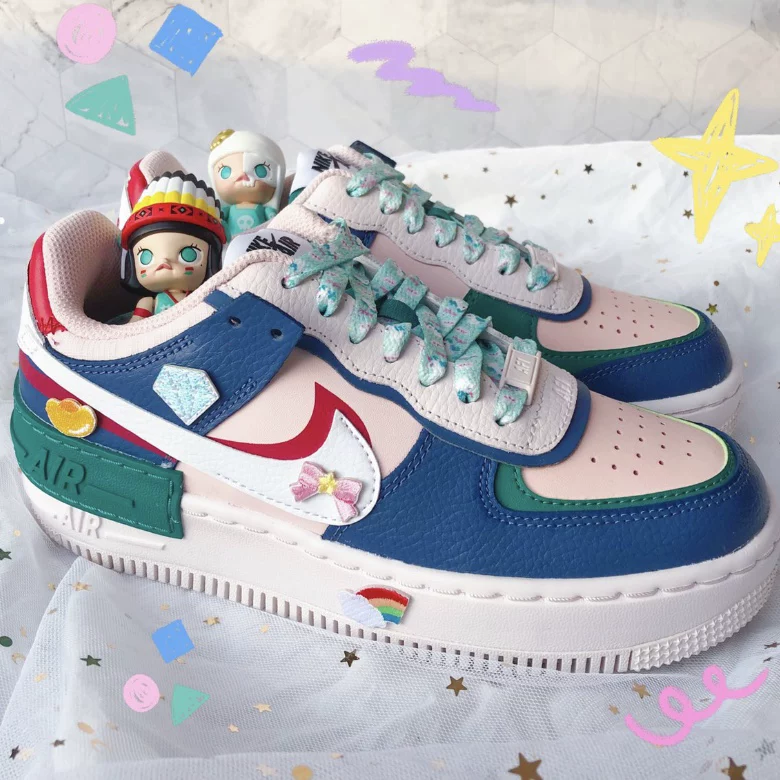 Кроссовки Nike Air Force 1 Nike AF1 Air Force No. 1 Белые Пудра Диамант Макароны Обувь CU8591-101