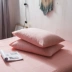 Bộ chăn ga gối cotton nữ 100% phong cách Nhật Bản Bộ chăn ga gối cotton nữ 48x74 tốt giặt một bộ 2 chiếc - Gối trường hợp