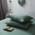 Bộ chăn ga gối cotton nữ 100% phong cách Nhật Bản Bộ chăn ga gối cotton nữ 48x74 tốt giặt một bộ 2 chiếc - Gối trường hợp