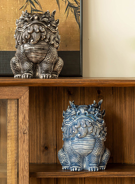 鬼迷日眼貔貅茶宠香炉景德镇玄关装饰品招财创意茶具桌面摆件