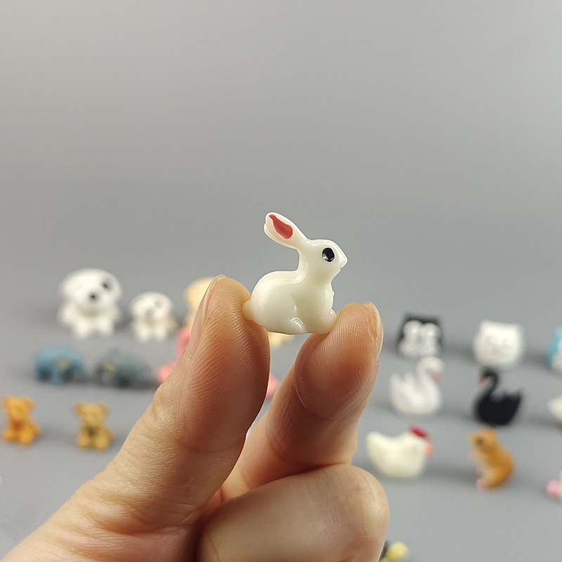 迷你小动物可爱卡通小兔子狗黄鸭乌龟创意微景观场景鱼缸装饰摆件,淘宝优惠券,粉丝福利购,淘宝优惠卷