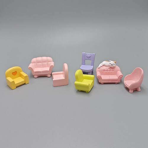 家具家居沙发凳椅子迷你桌面树脂摆件微景观场景DIY造景装饰配件 - 图0