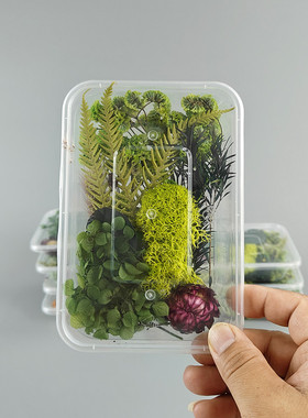 永生花团扇零散水晶球手工材料包