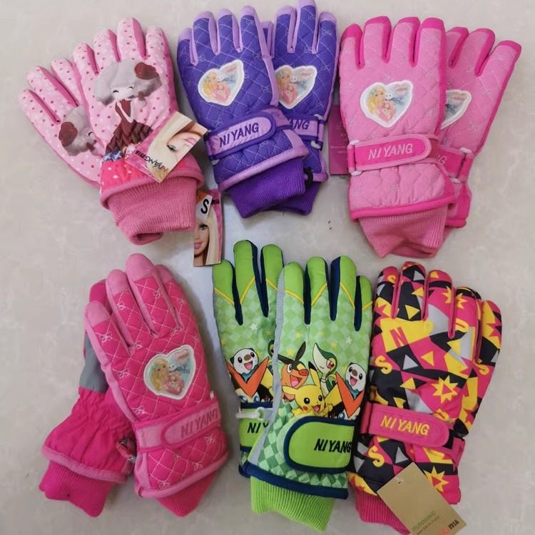 儿童滑雪手套卡通男孩女孩手套防风保暖防水保暖手套户外骑行手套,淘宝优惠券,粉丝福利购,淘宝优惠卷