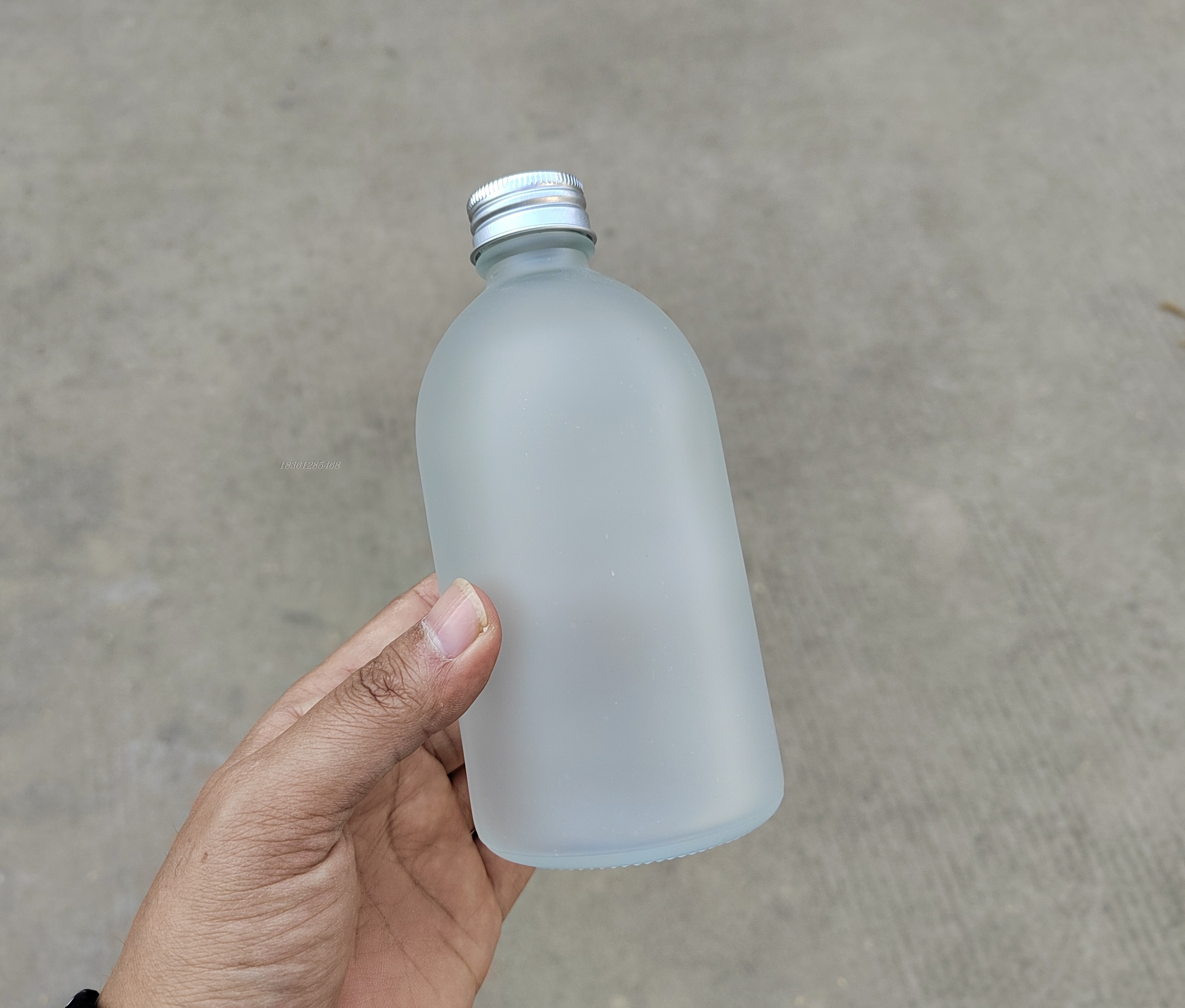 150ml奶茶瓶圆形玻璃饮料瓶280ML350磨砂盐水果酒瓶咖啡果汁瓶子 - 图1