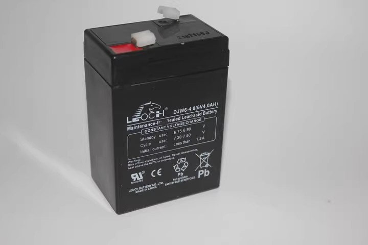 LEOCH理士6v4ah蓄电池 DJW6-4.0免维护电瓶电动工具仪器仪表等-图0