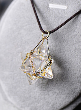 梅尔卡巴六角女性白水晶