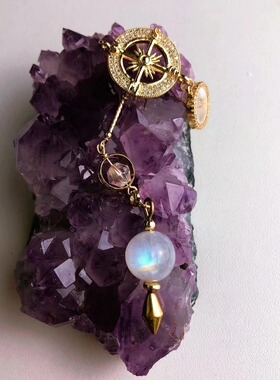 天然灵摆月光石原创设计女男