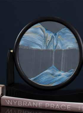 旋转流沙画沙漏摆件轻奢创意礼物