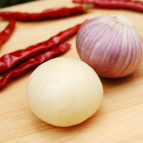 峨眉山独蒜500g  独头大蒜 天然农家大蒜 蒜子 姜蒜 大料调味佐料 - 图1