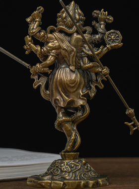 秽迹金刚杵黄铜实心佛像法器