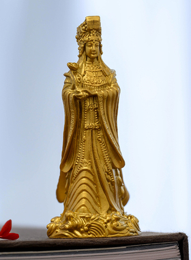 金色黄铜妈祖娘娘摆件