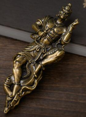 简修行黄铜不动明王金刚杵摆件