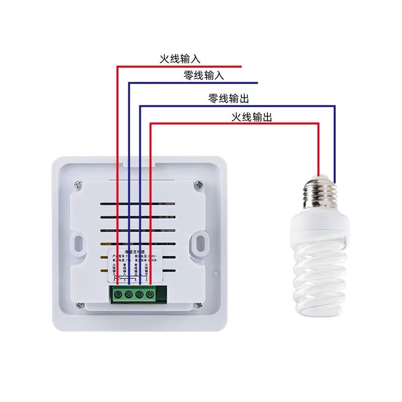 86新款米迪型面板时控开关全自动墙壁智能时间控制器广告灯定时器