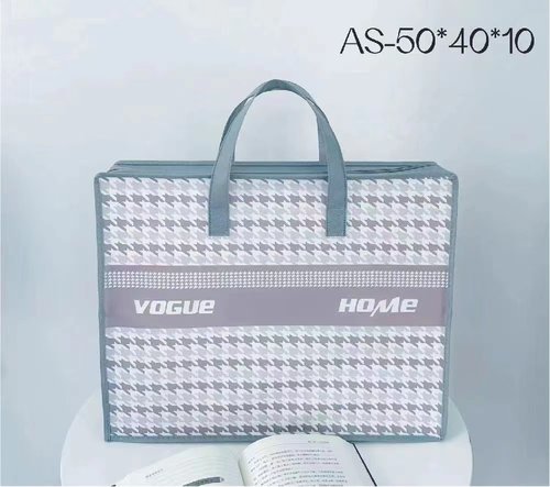 家纺夏凉被子包装袋无纺布拉链款手提袋毛毯四件套礼品袋衣物鞋子 - 图3