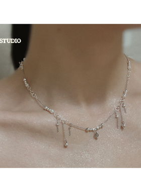 轻奢小众甜酷百搭通勤锁骨链