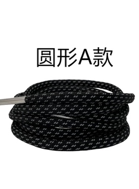 黑色鞋带3M反光DIY金属头鞋带运动鞋跑步鞋球鞋登山鞋马丁靴适配