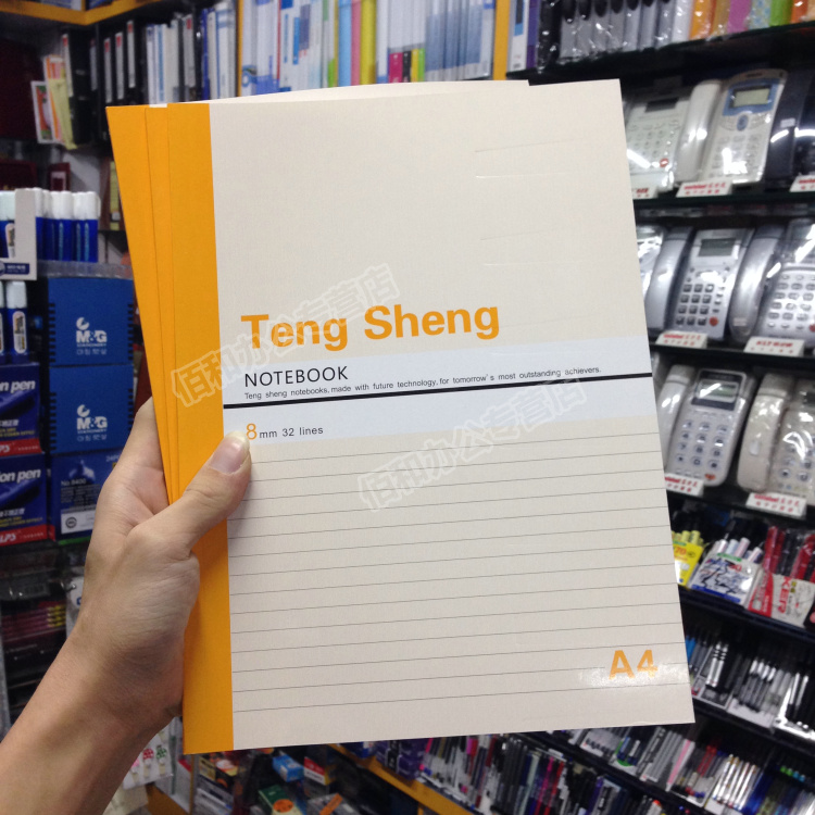 腾盛记事本 写字本A4笔记本文具 软抄本软抄簿 52 74页软面抄包邮 - 图1