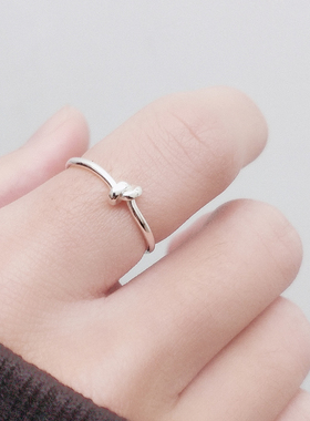 原创s925纯银手工疙瘩女细款戒指