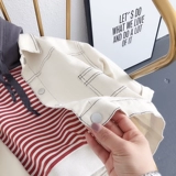 Детская осенняя эластичная джинсовая модная куртка подходит для мужчин и женщин, коллекция 2021, в западном стиле